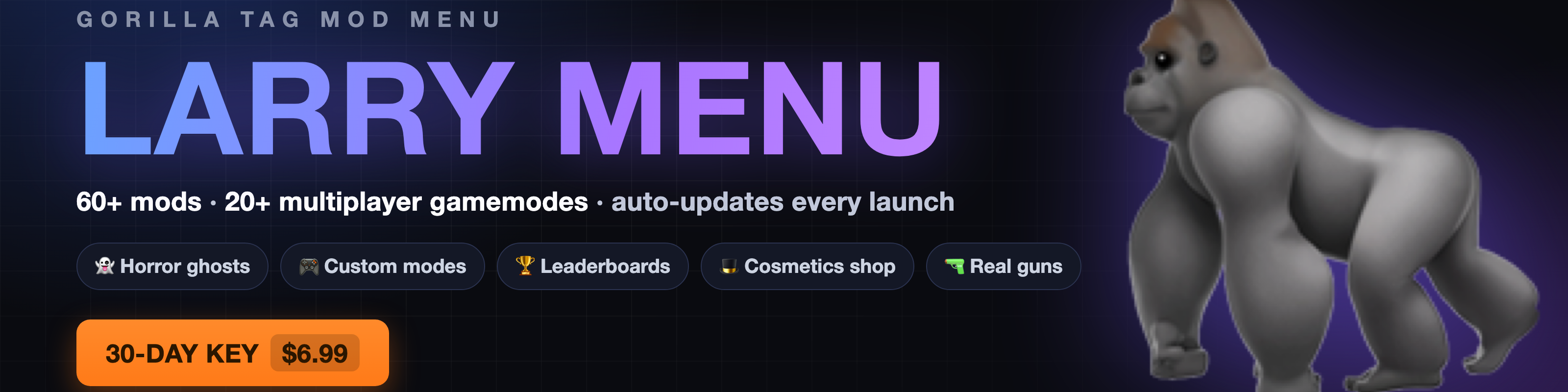 Larry Menu — Gorilla Tag mod menu
